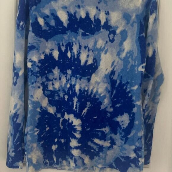 Charter Club Cashmere Tie-Dyed Sweater Size Medium Blue - Picture 5 of 7